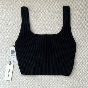 Aritzia square neck sculpt knit tank